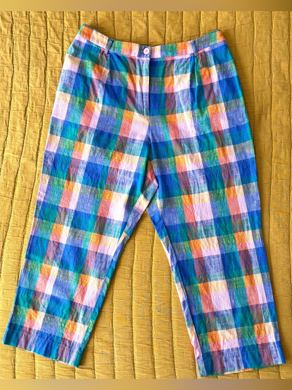 Marley Check Pants in pastel plaid by Gorman